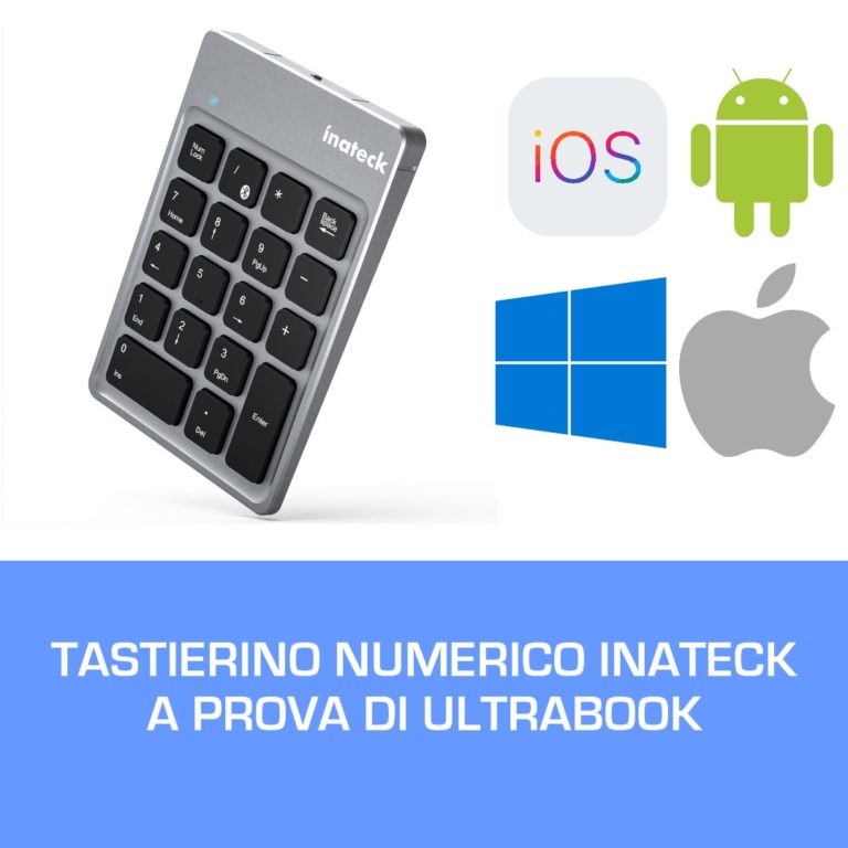 Tastierino numerico Inateck Bluetooth – A prova di Ultrabook